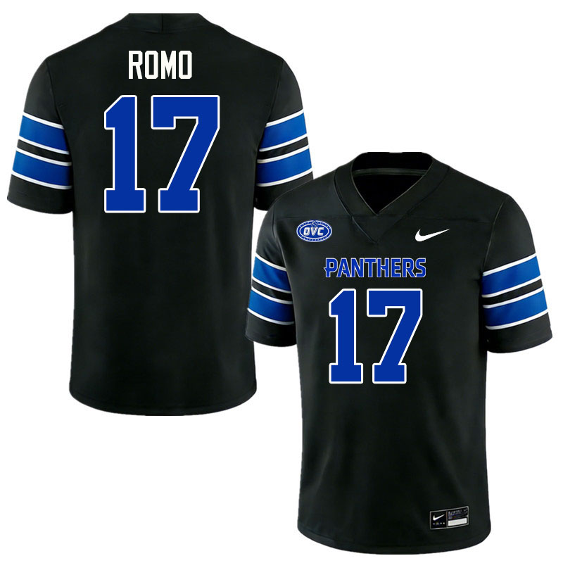 Eastern Illinois Panthers #17 Tony Romo College Football Jerseys,Uniforms-Black
